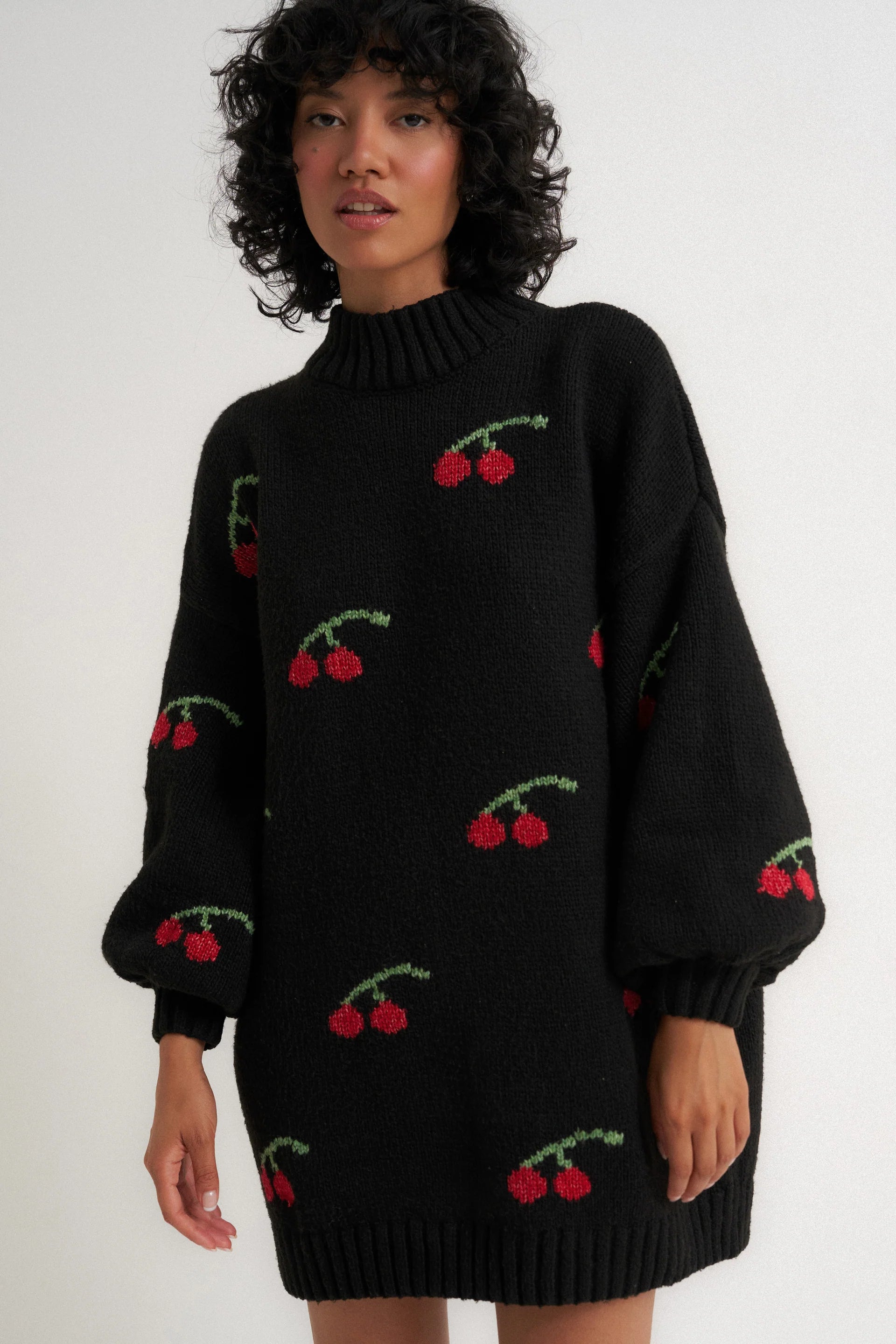 Cherry Sweater Dress