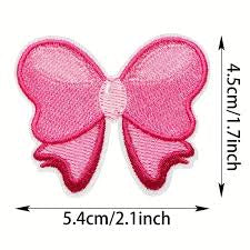 Pink Cartoon Bow Patch