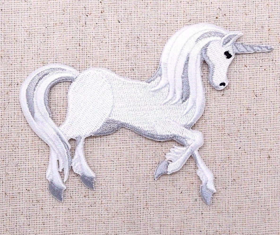 White unicorn patch