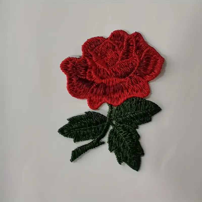 Red rose patch