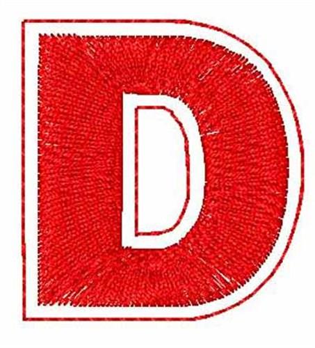 Varsity Letter D Patch