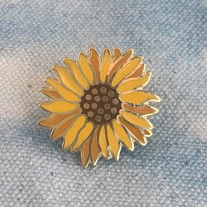 Sunflower pin