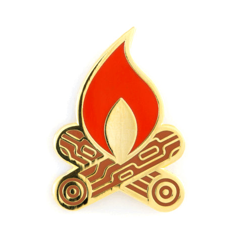 Campfire pin