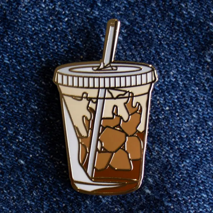 Iced latte pin