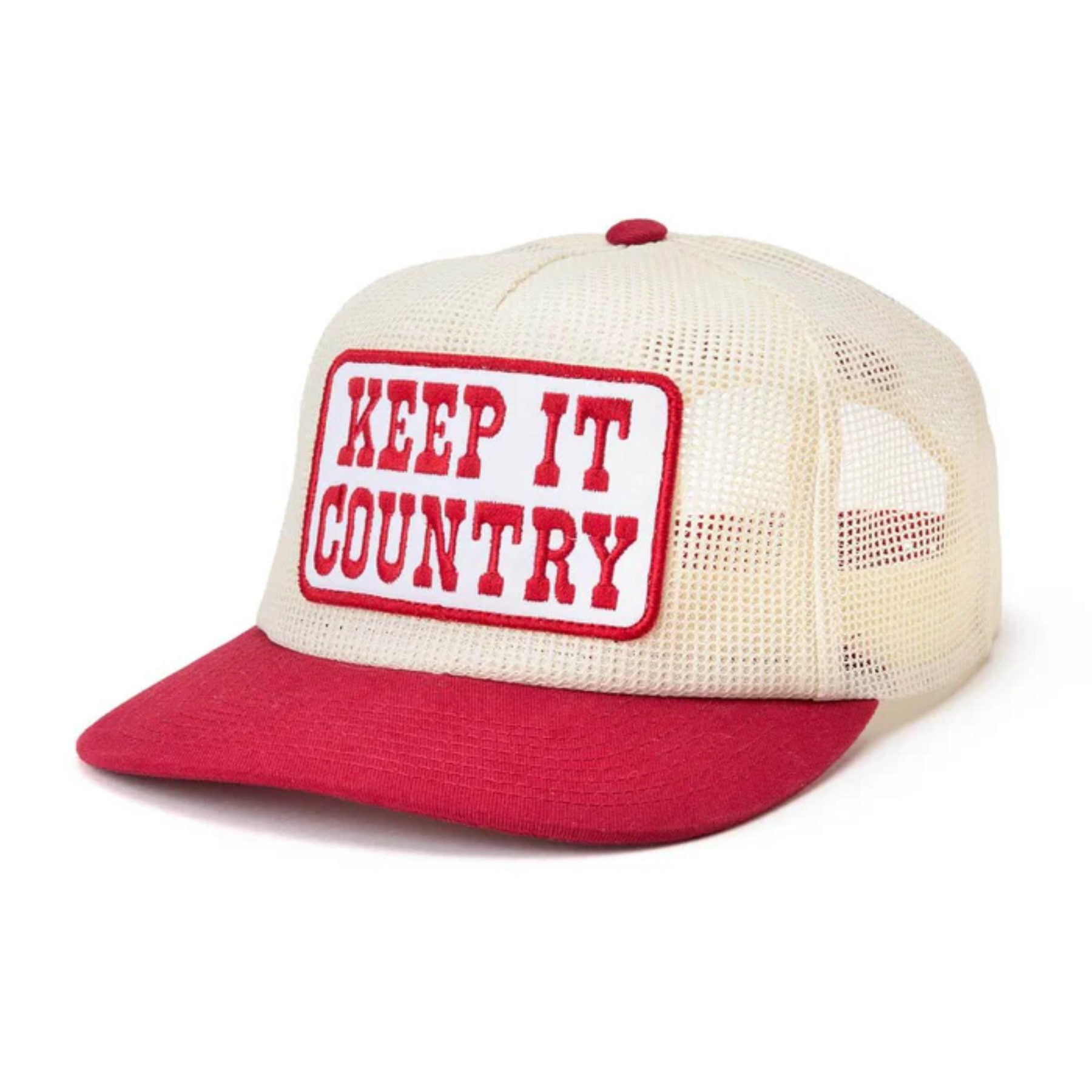 Keep it country mesh trucker - red
