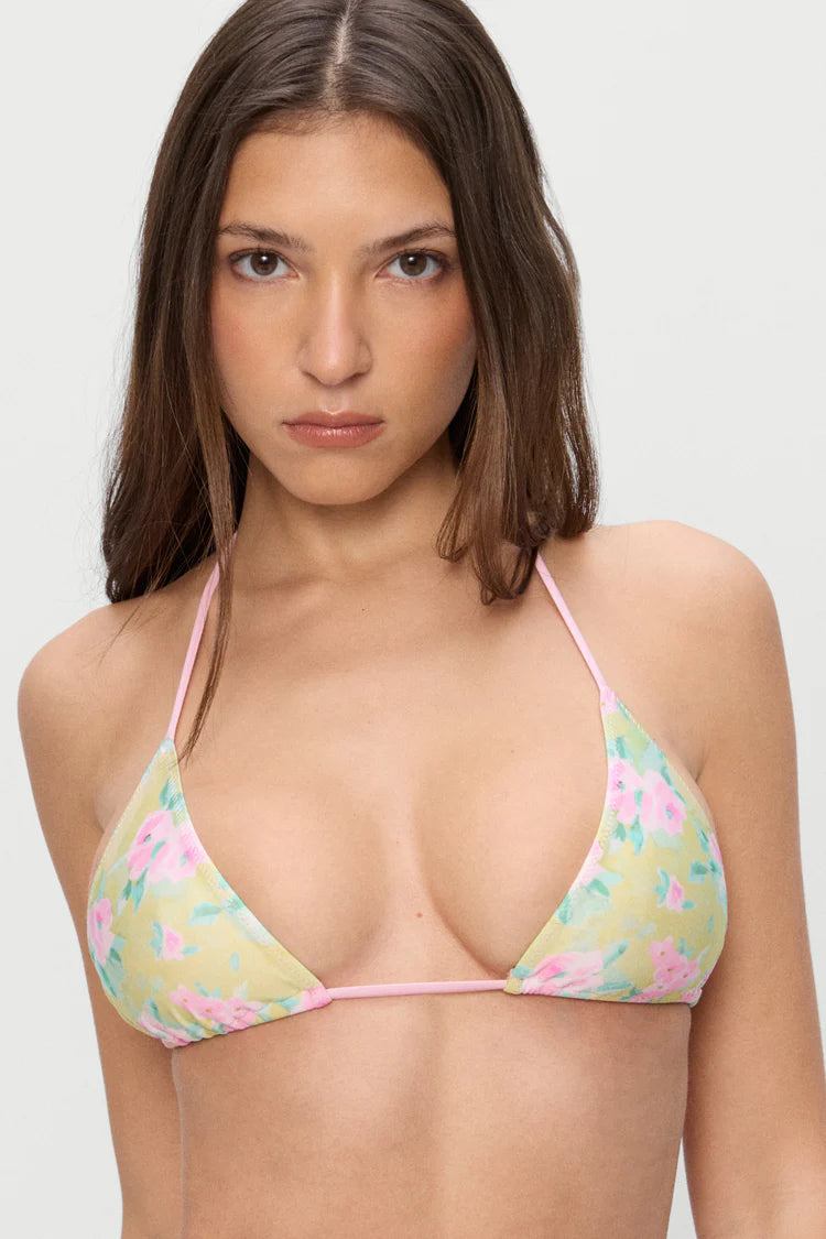 Nick Satin Top in Nymphaea