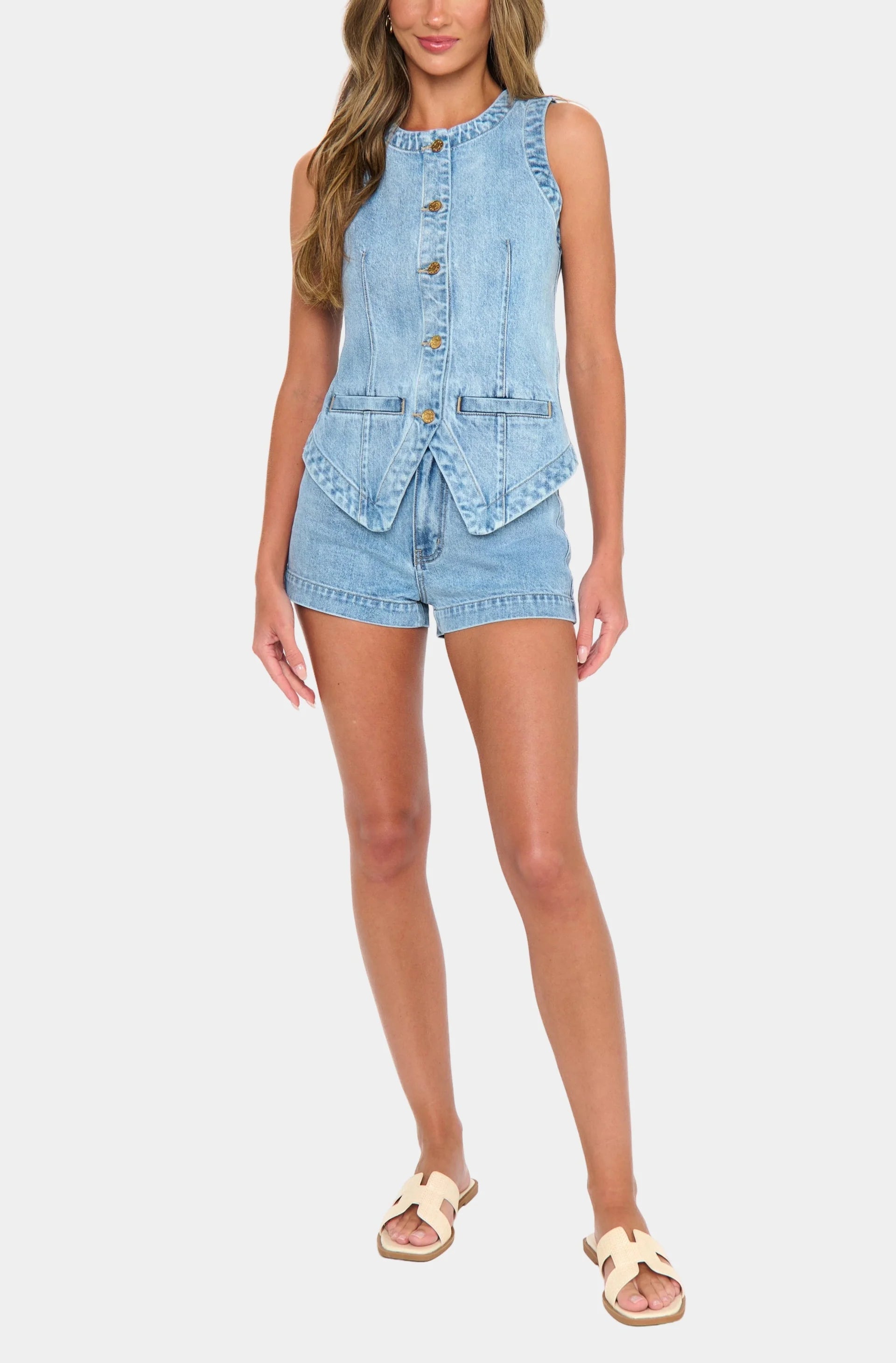 Pacifica Shorts in Indigo Blue