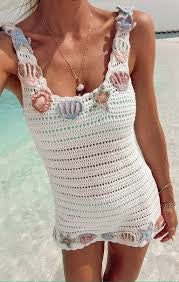 Seashell Crochet Cover Up