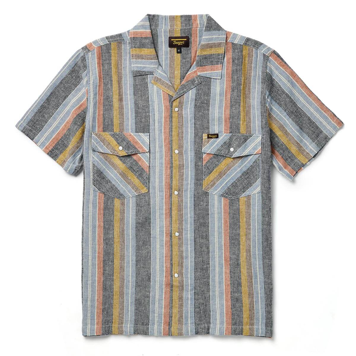 Whippersnapper Shirt In Navy Stripe
