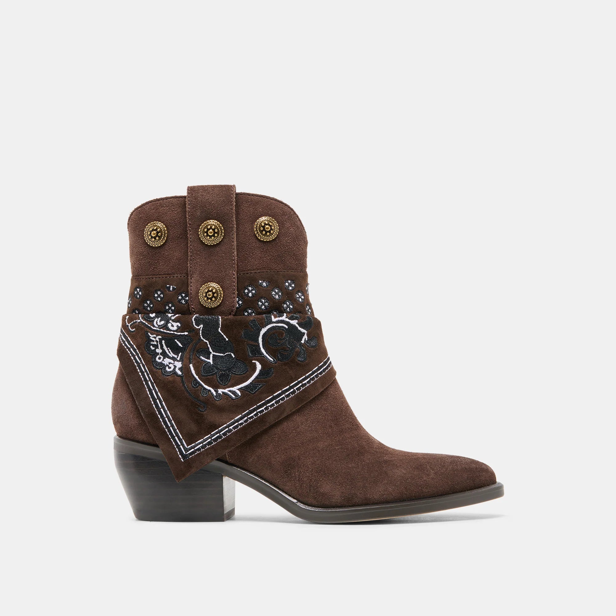 Makayla Dark Brown Suede Boots