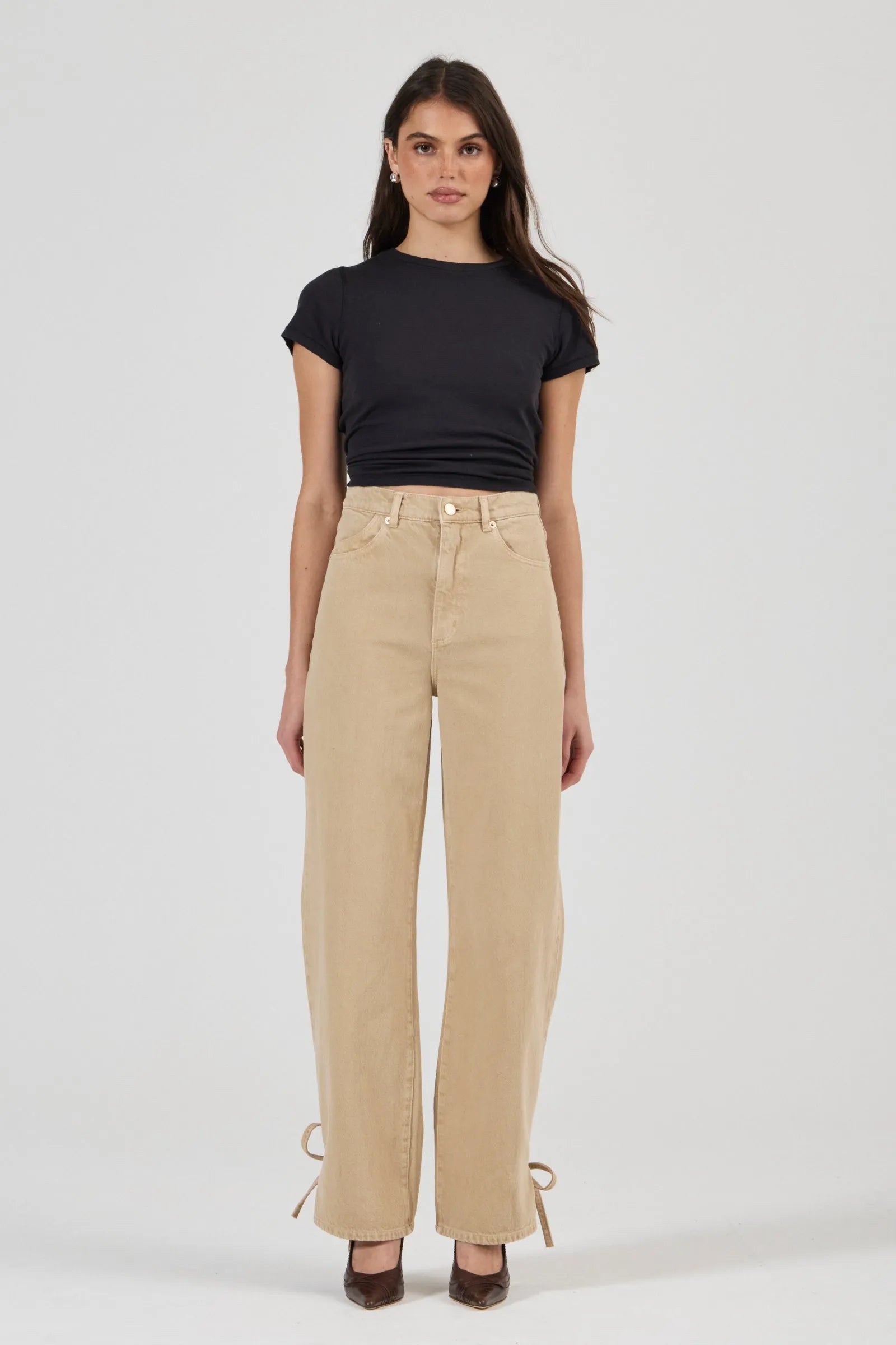 Relaxed Sailor Long Tie in Dune