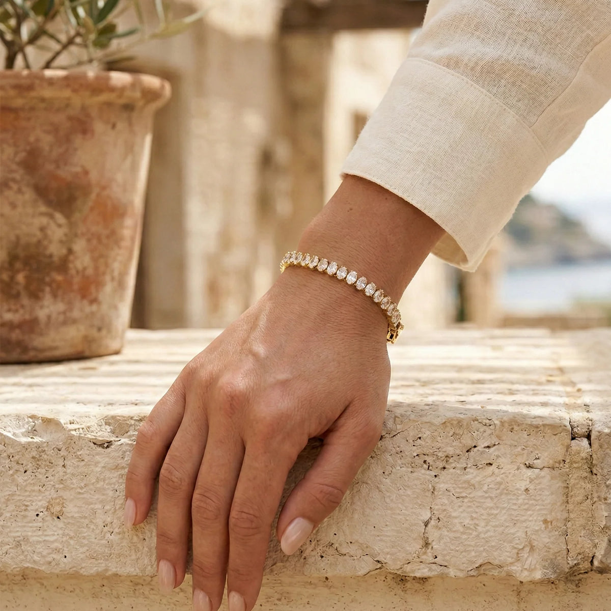 Elena Oval Tennis Bracelet