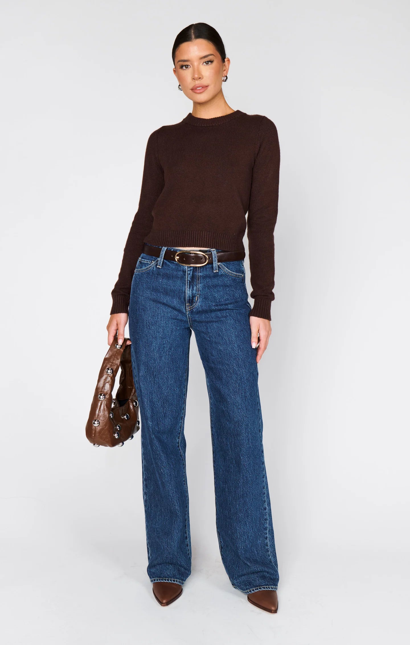 Tuck In Sweater- Mocha Knit