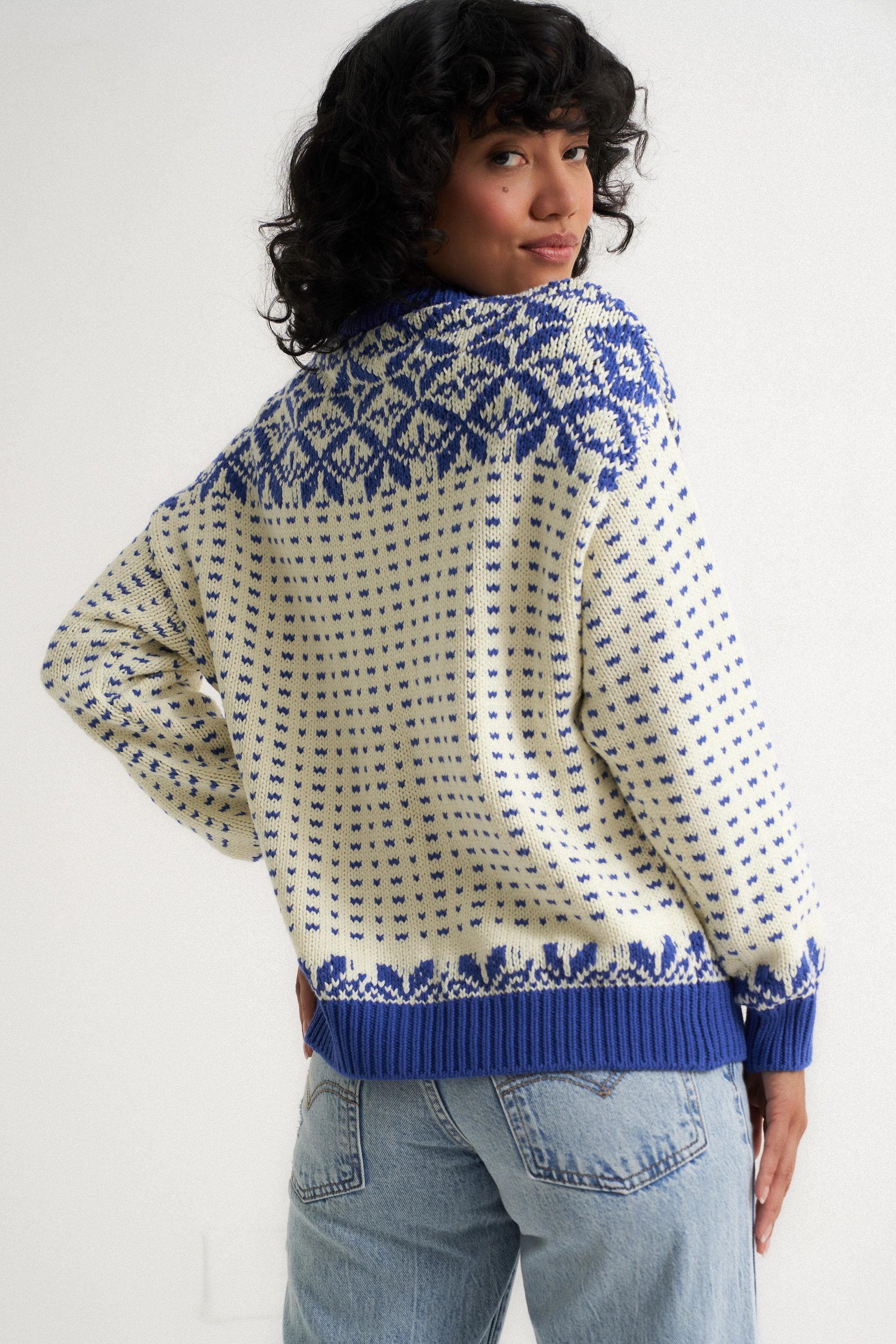Oversized Maeve Cardigan - Blue