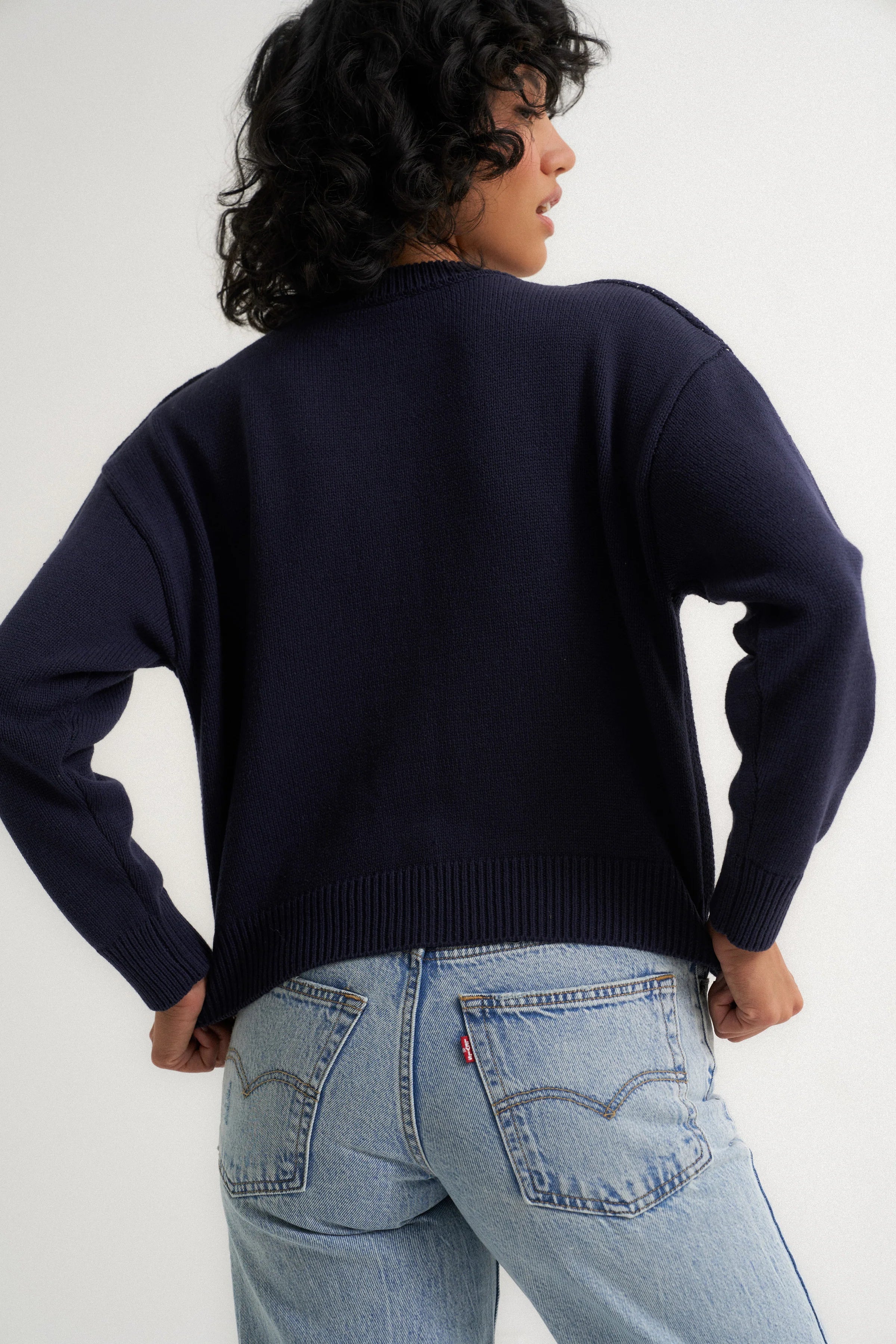 Present Cardigan - Navy
