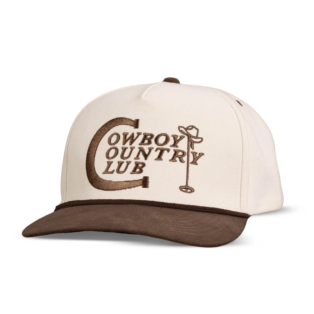 COWBOY COUNTRY CLUB HAT-Cream/Brown