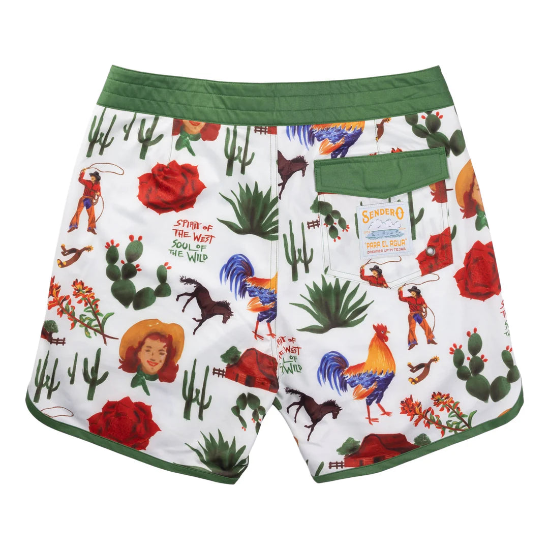 POINT BAR BOARDSHORTS- COWBOY SUREAL