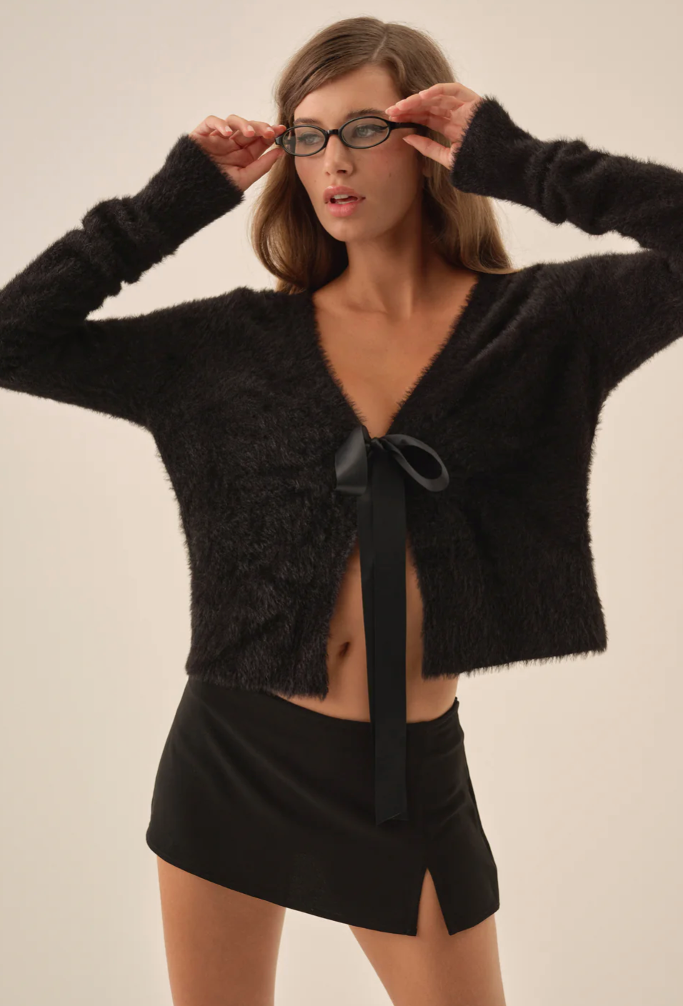 Tayla Knit Cardigan- Black