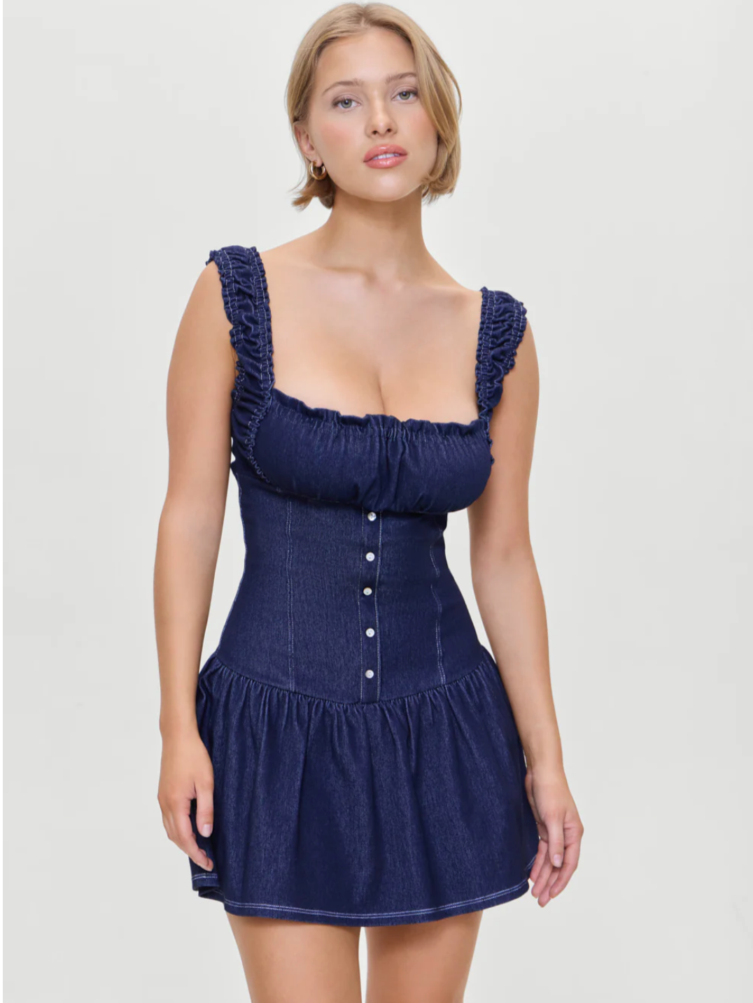 Christa Denim Mini Dress