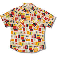 Sun Dot Fish Flag Shirt