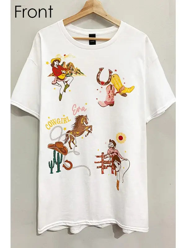 Cowgirl Era Front and Back Tee