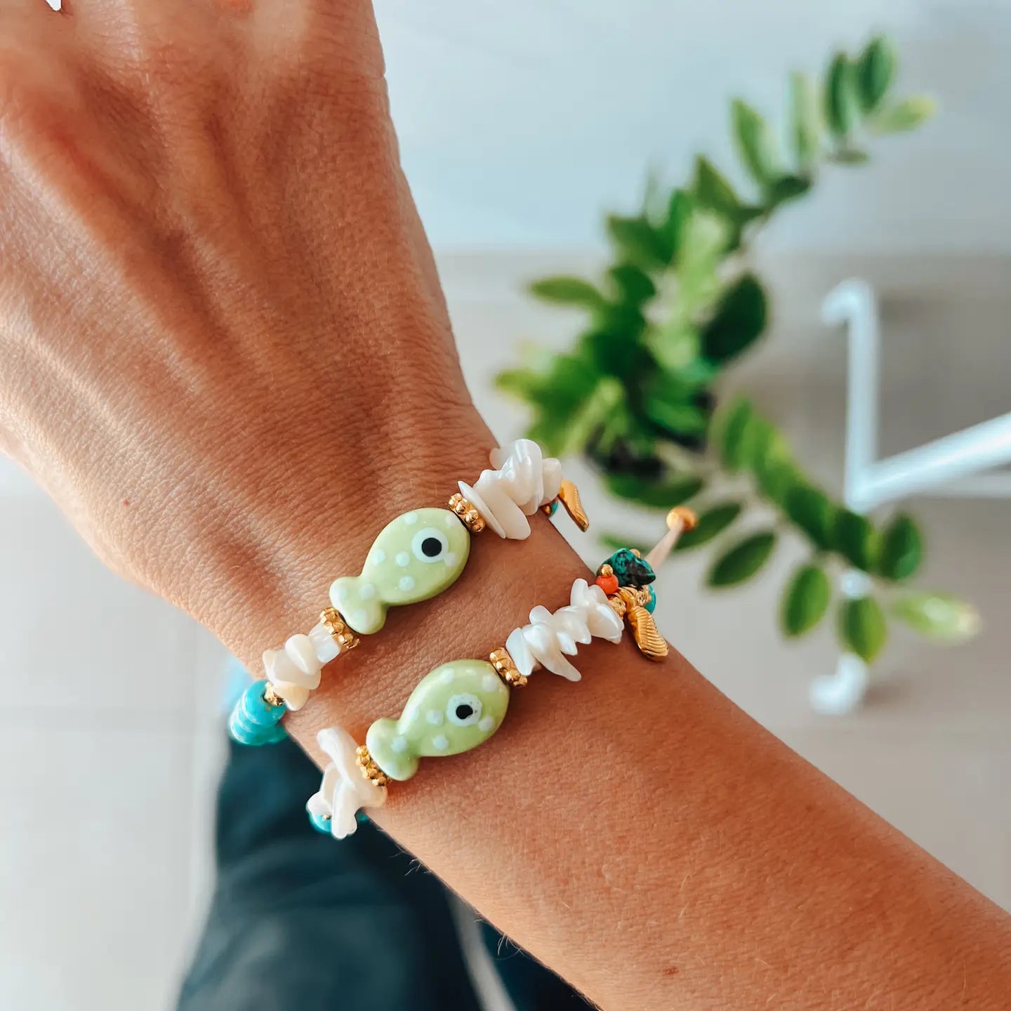 Summer Fish Colorful Beaded Bracelet