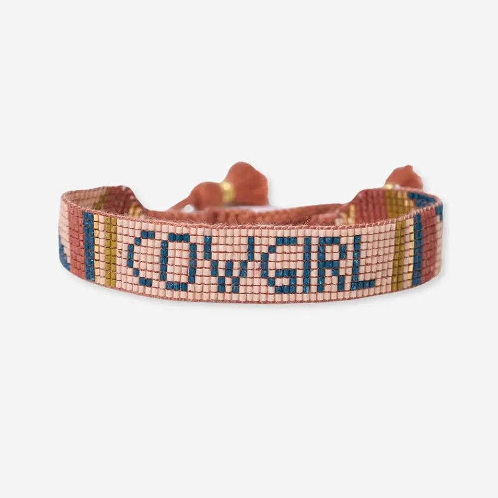 "Cowgirl" Adjustable Beaded Bracelet Desert
