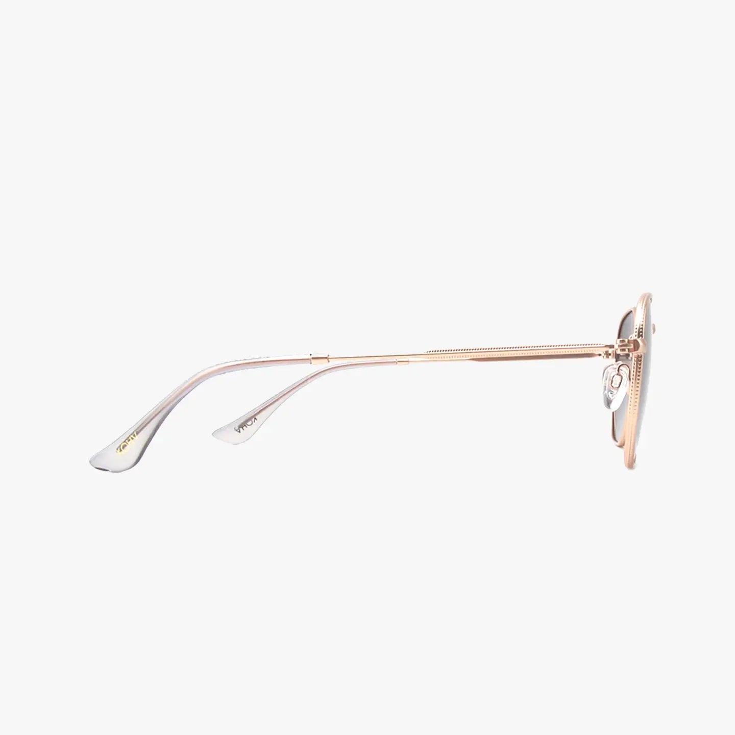 Billie Rose Gold Polarized Geometric Metal Sunglasses
