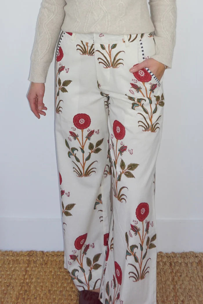 EDISON PANT IN REDCAL