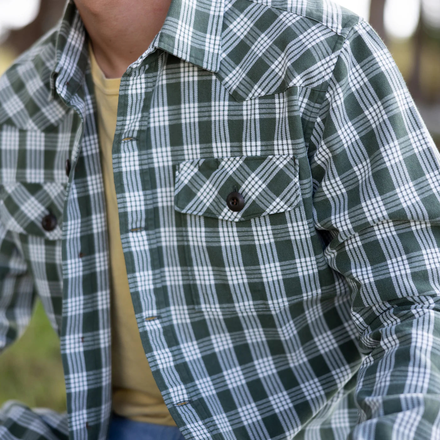 Waimea Overshirt Lanikai Green Palaka