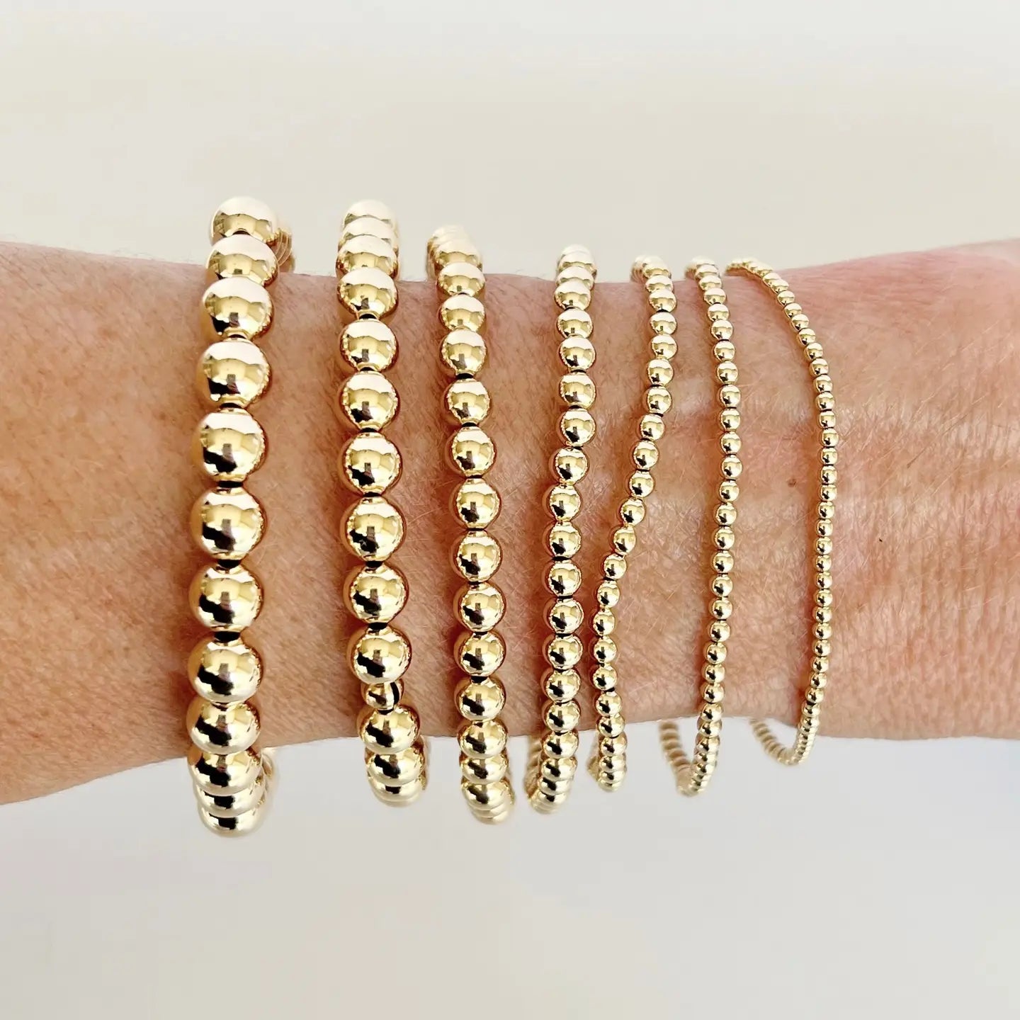 14k Gold Filled Beaded Bracelets