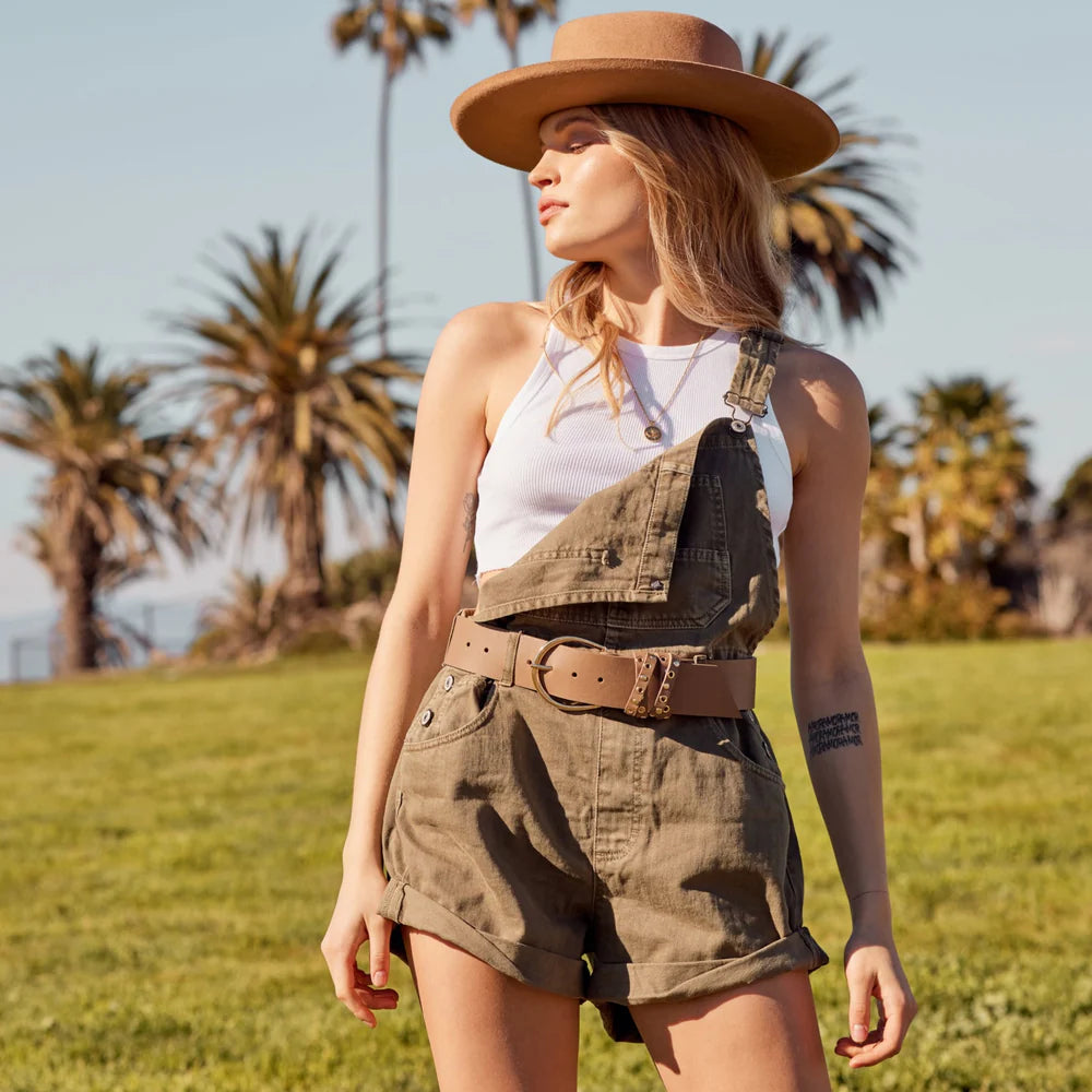 Nova Leather Belt- Vintage Brown