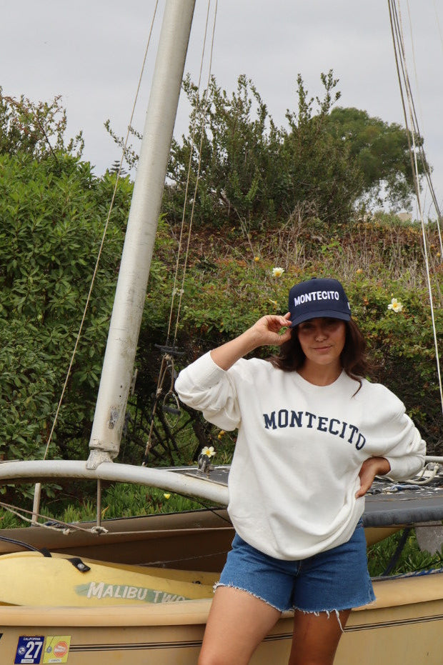Montecito Trucker Hat Canvas Navy