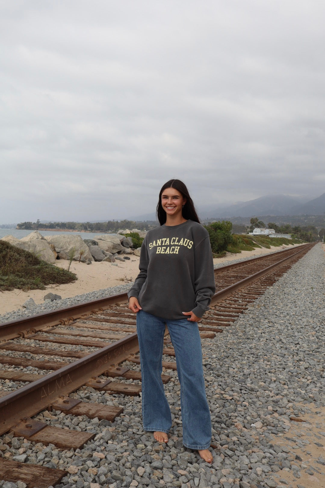 Santa Clause Beach Crewneck