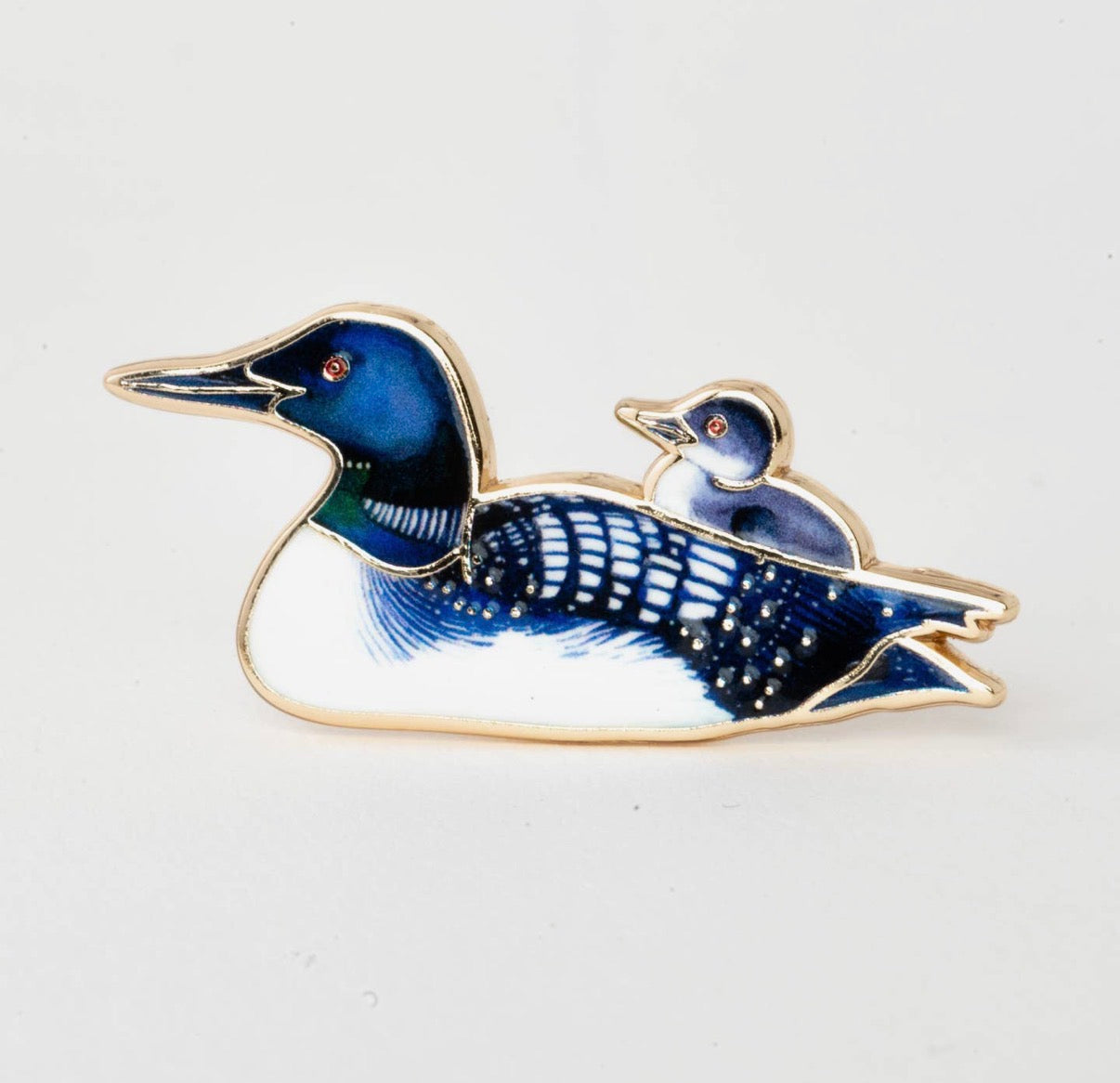 Lake and Loon Duck Pin