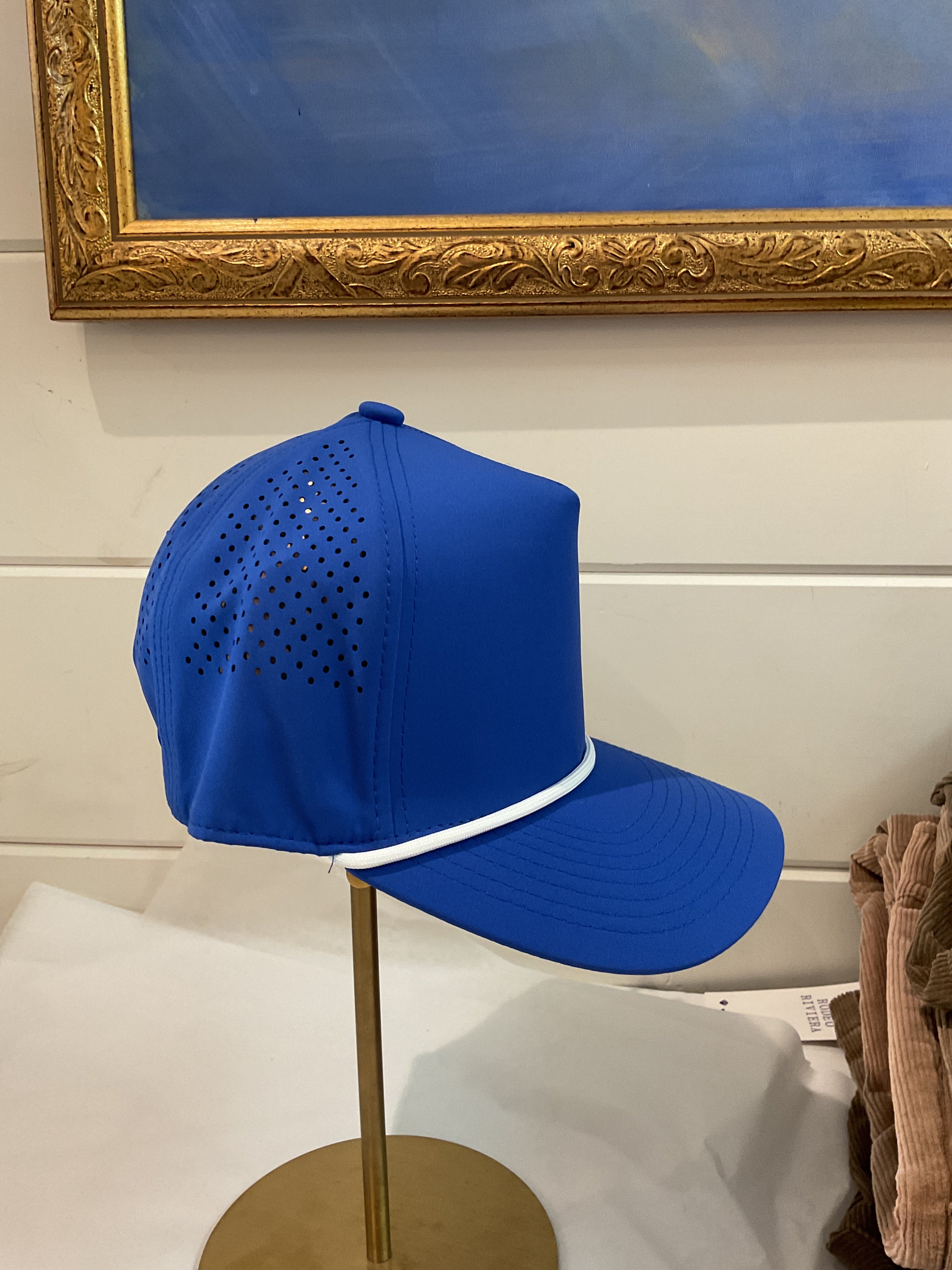 Royal blue trucker hat
