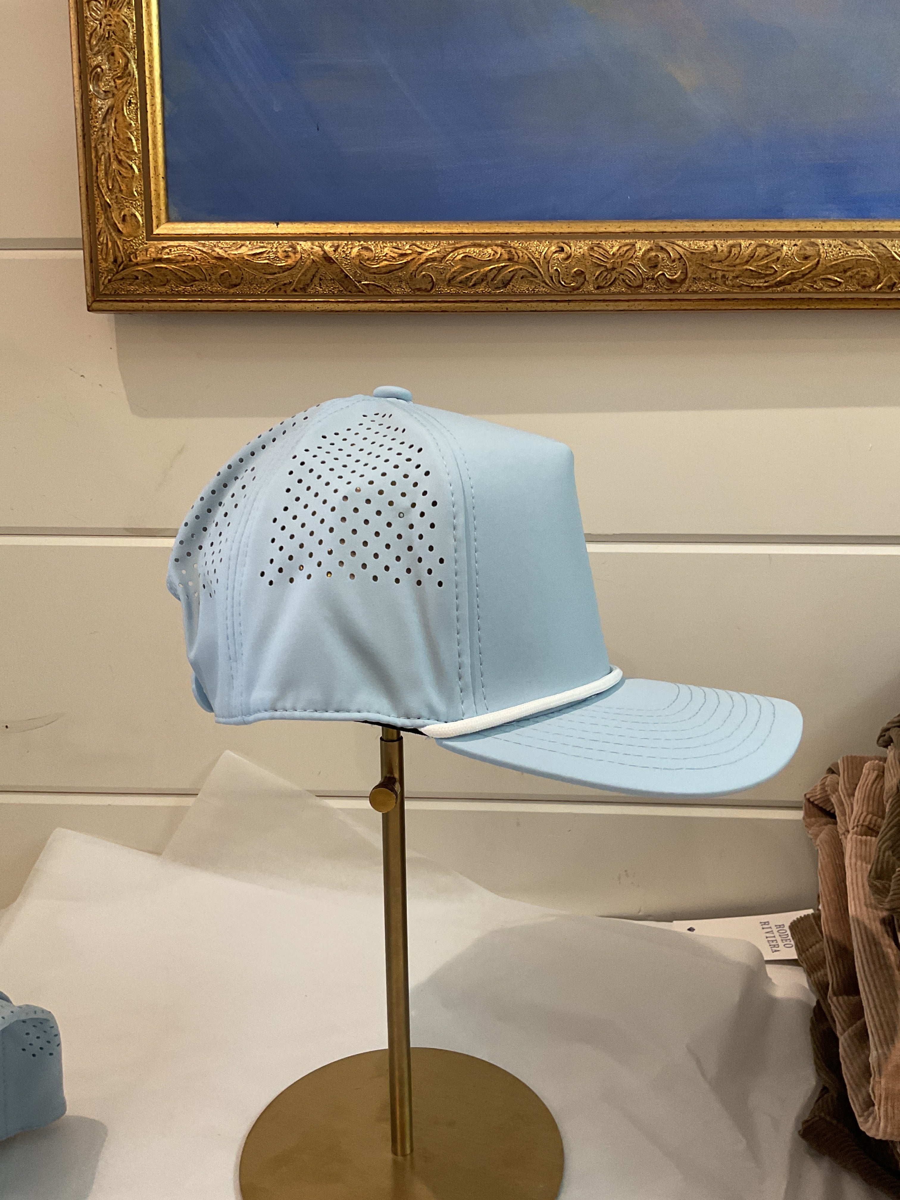 Light blue trucker hat