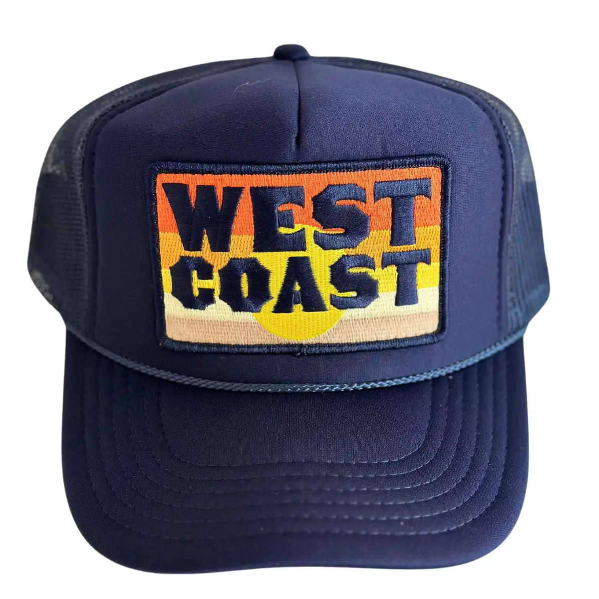 West Coast Patch Trucker Hat- Navy