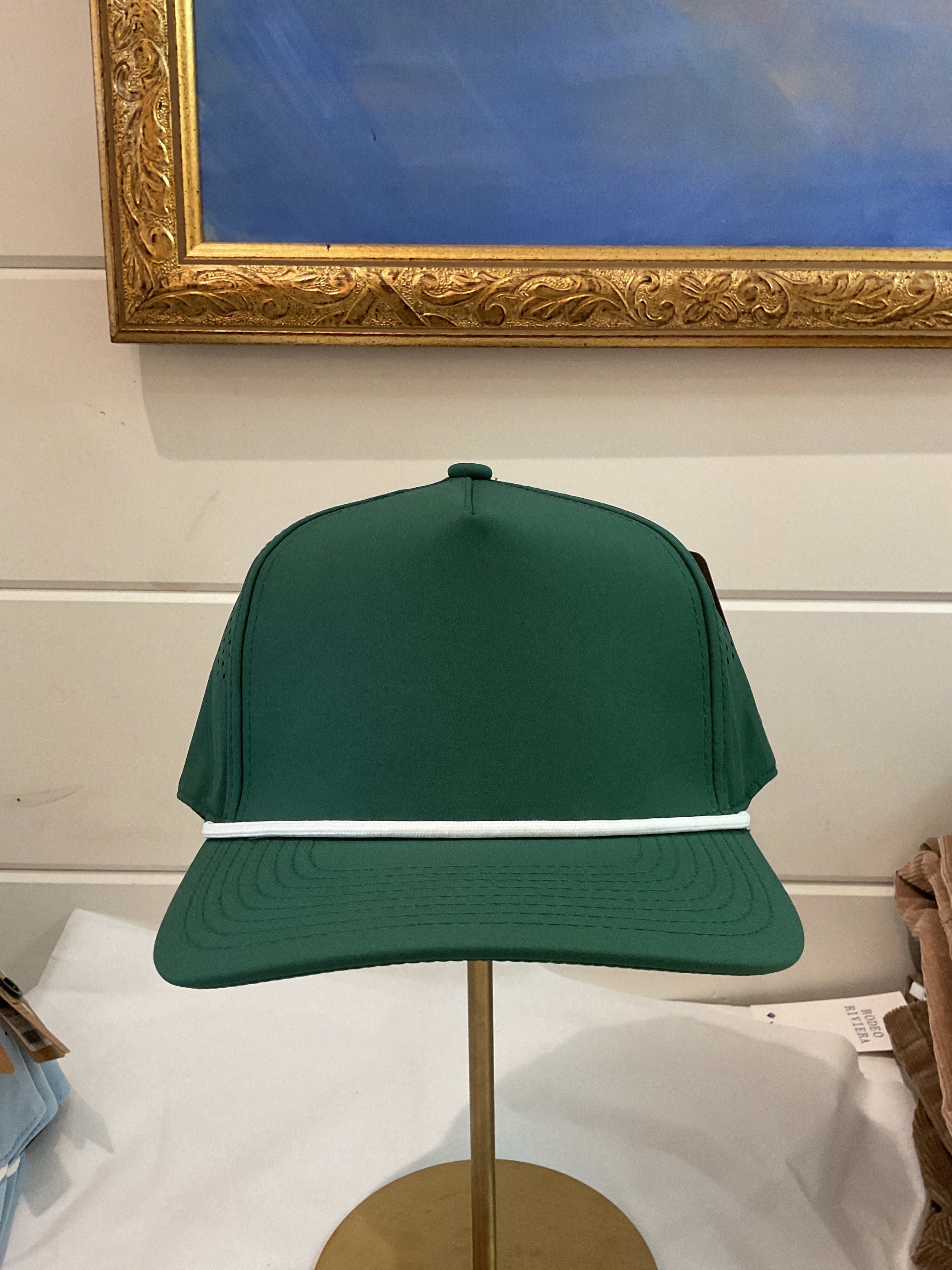 Dark green trucker hat