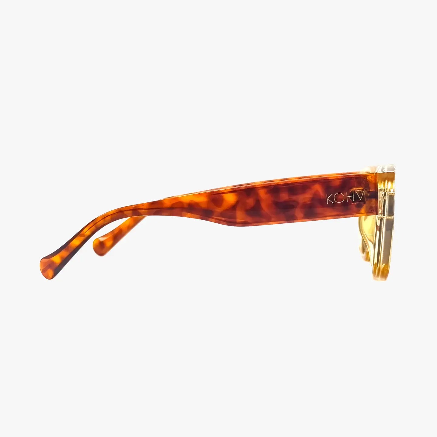 Mod Champagne Polarized Square Designer Fashion Sunglasses