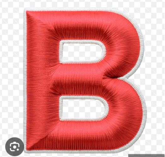 Varsity Letter B Patch