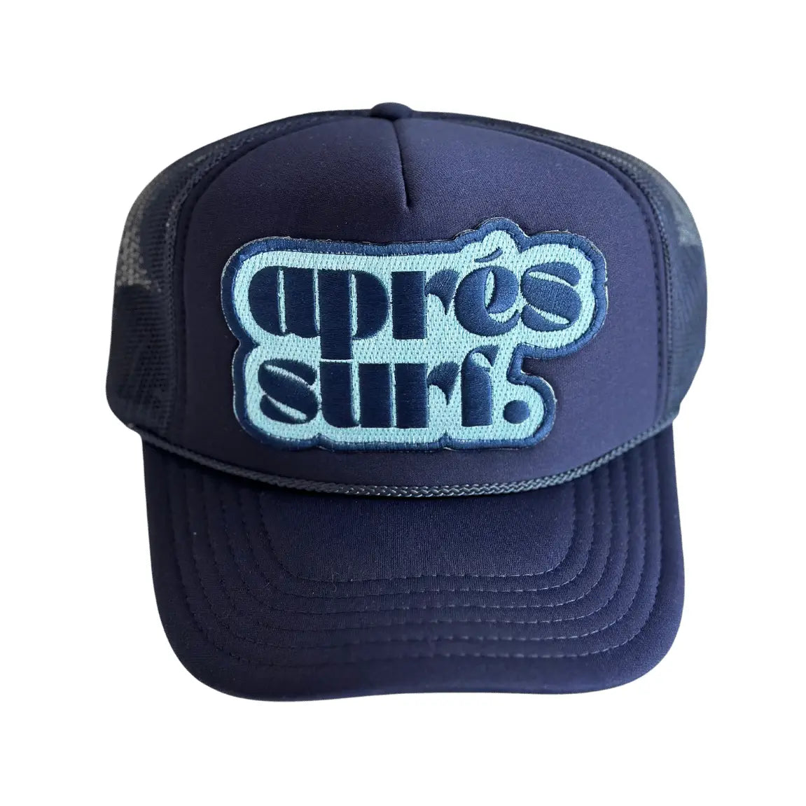 Apres Surf Patch Trucker Hat- Navy