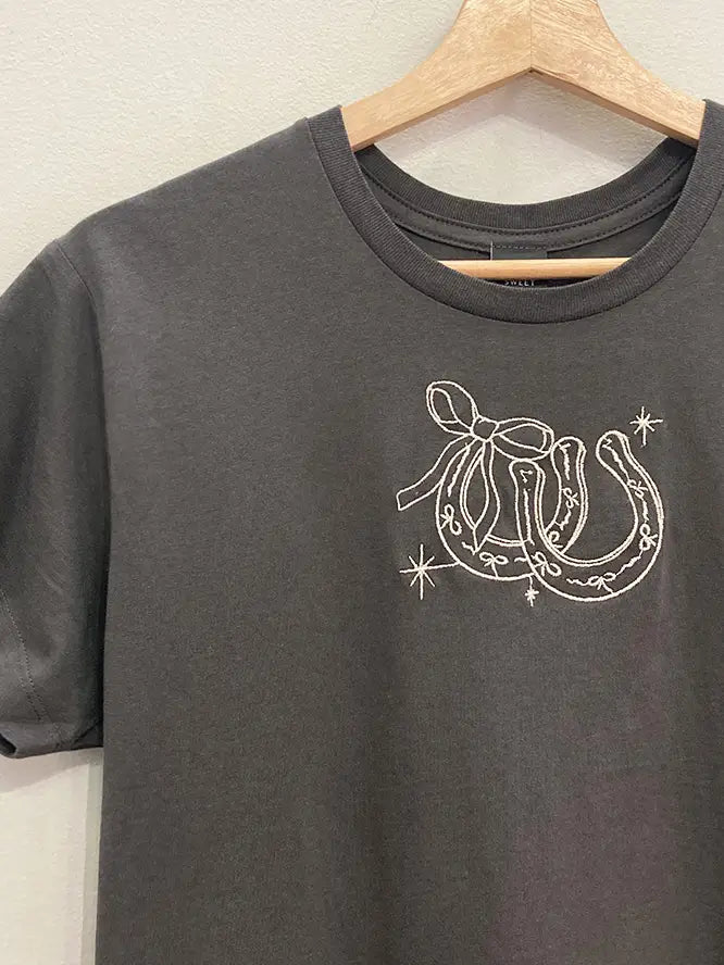 Lucky Charm Embroidered Tee