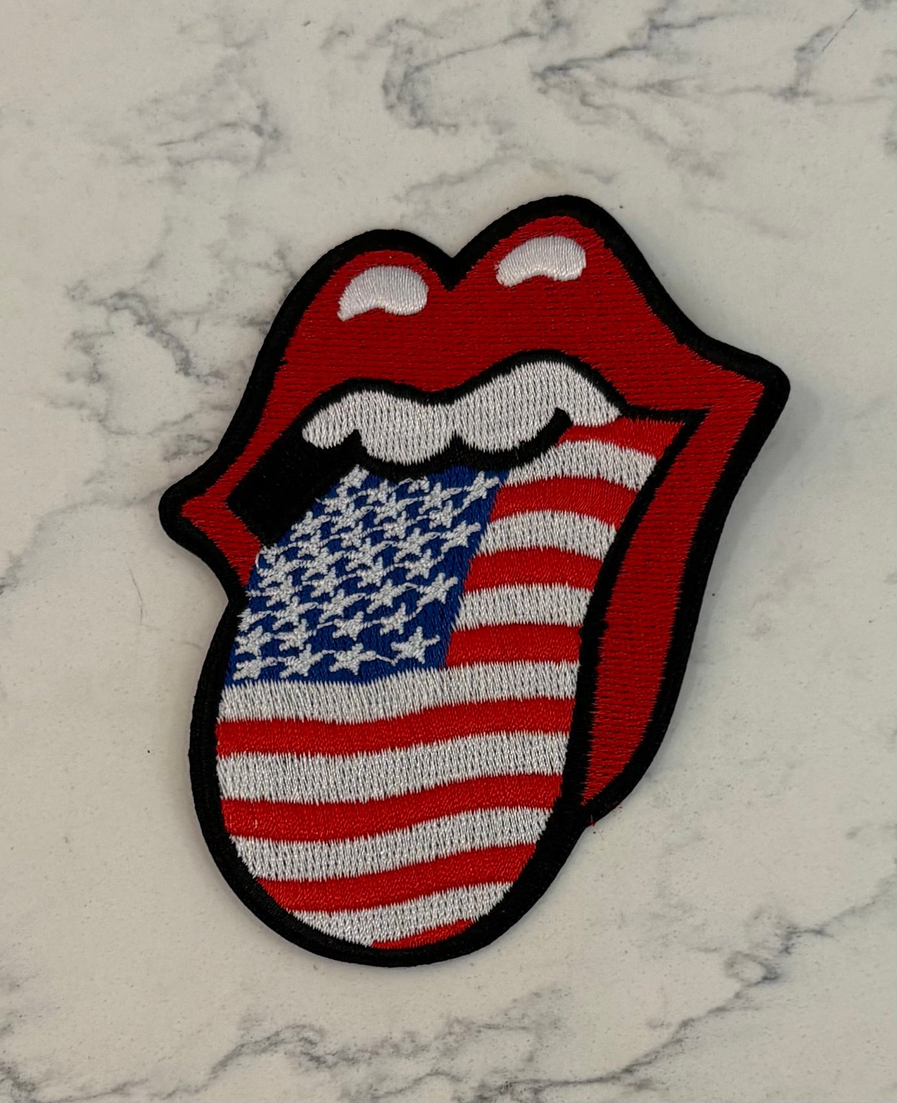Flag Tongue Lip Patch
