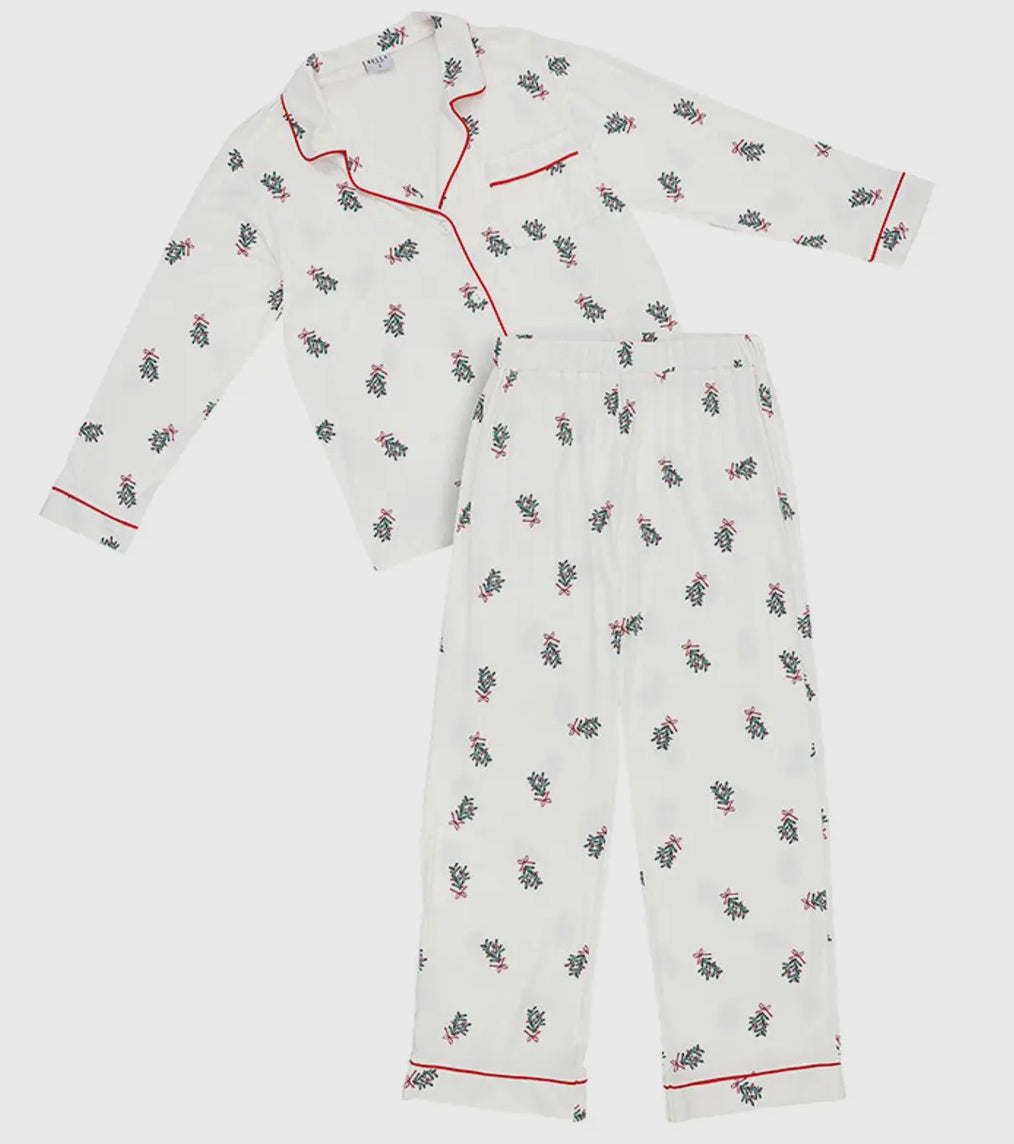 Bamboo PJ Pant Set- Mistletoe