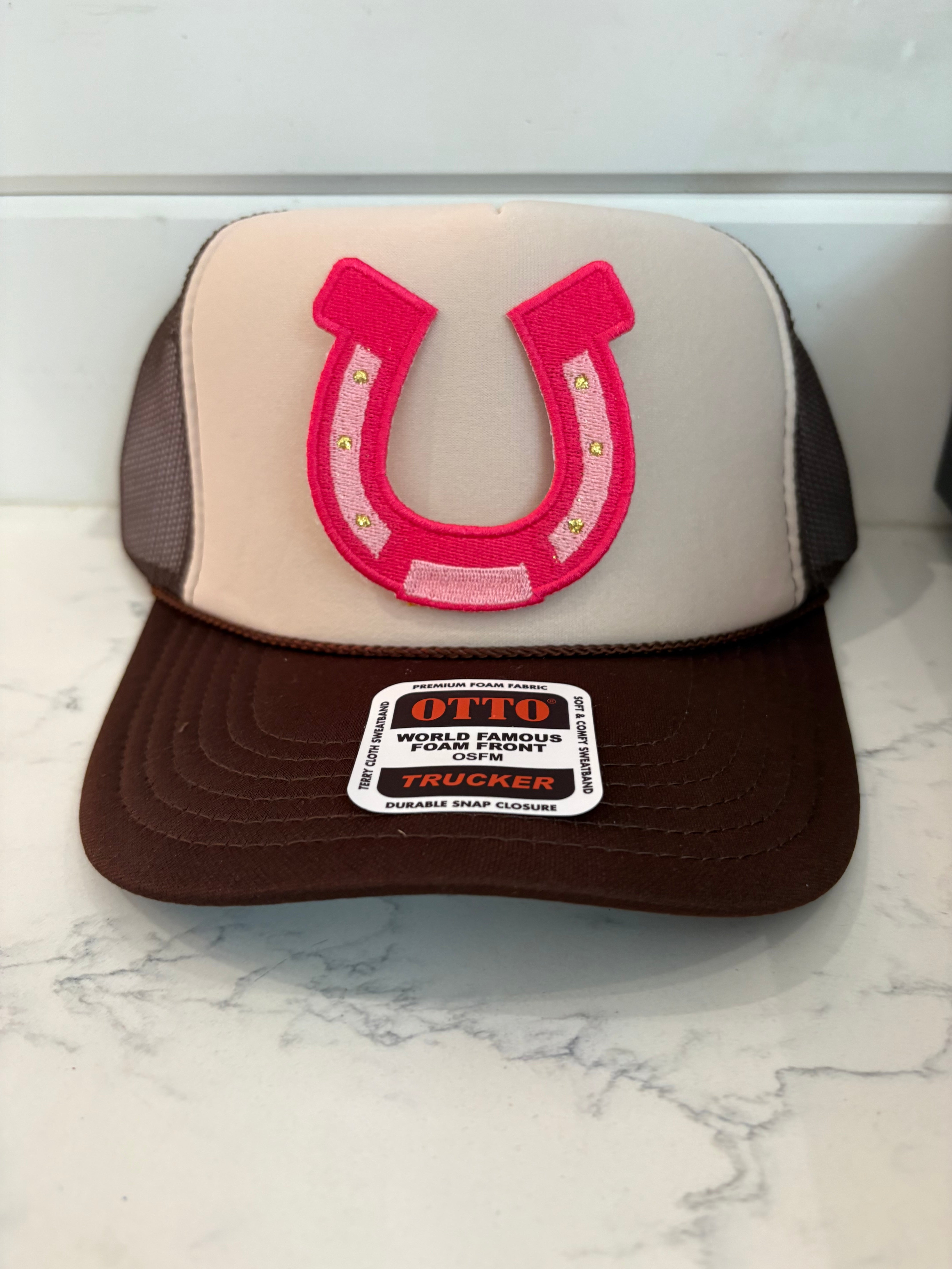 Horse Shoe Pink Patch
