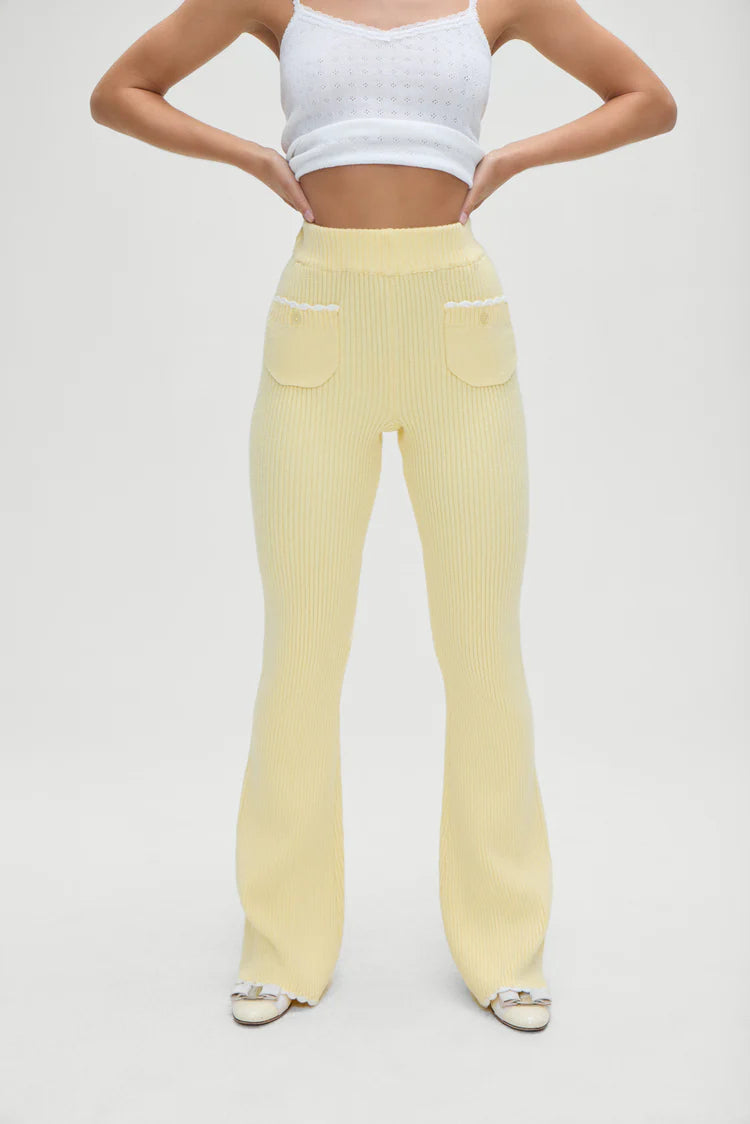 Camden Knit Pants Vanilla Sugar