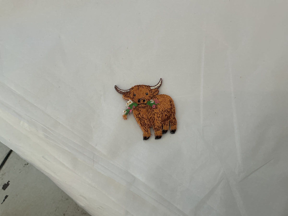 Highland cow floral