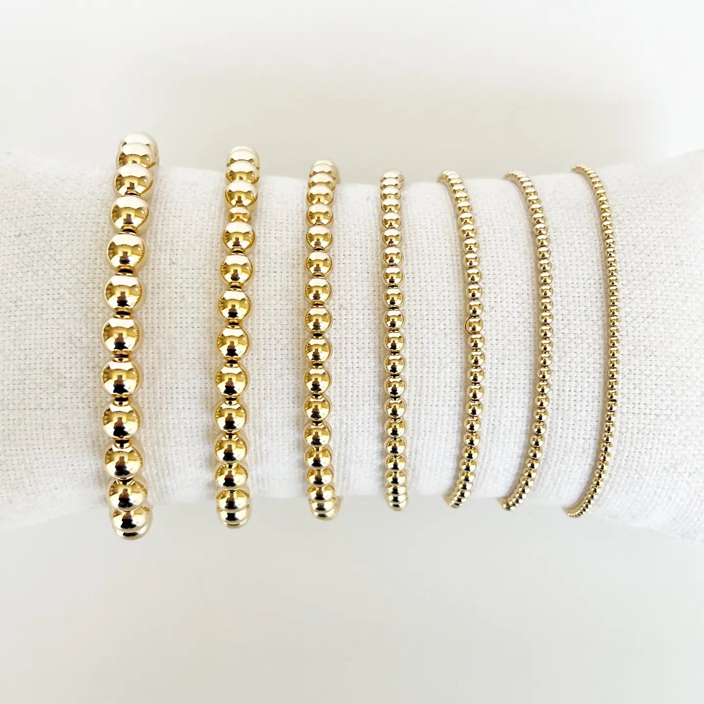 14k Gold Filled Beaded Bracelets