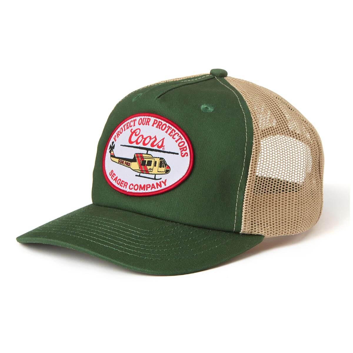 SEAGER X COORS BANQUET HELO TRUCKER SNAPBACK GREEN